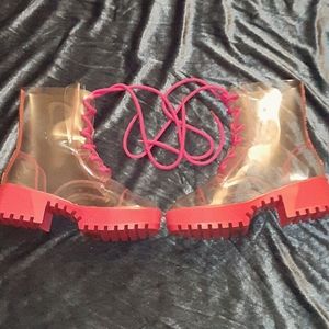 Pink and Clear Shoes